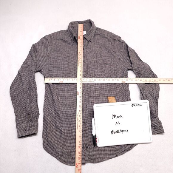 Croft & Barrow Casual Button Up Long Sleeve Shirt Mens Size Medium M Gray - Picture 6 of 10